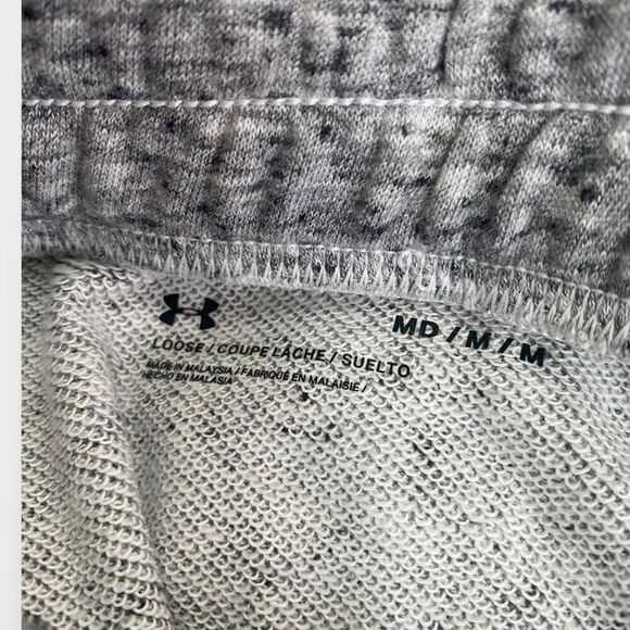 Under Armour UA Mens Project Rock Gray Terry Statement Shorts size Medium NWT - Picture 8 of 9